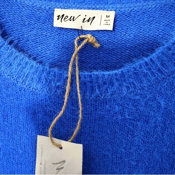 Vibrant Blue Crew Neck Sweater - Picture 3 of 8